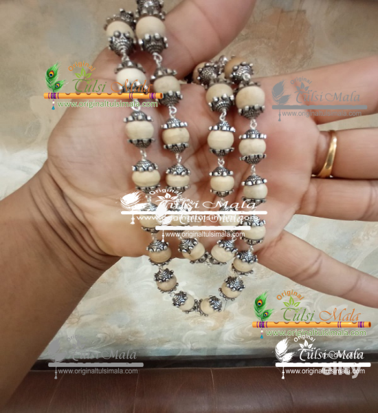 Beautiful Design Silver Tulsi Mala