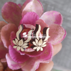 Pretty Tulsi Lotus Designed Tops Earring Set