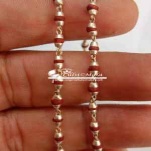 Rudraksha Beads Mala Silver Sterling