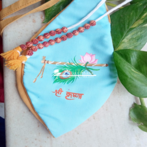 Shri Krishna Hand Painted Bead Bag
