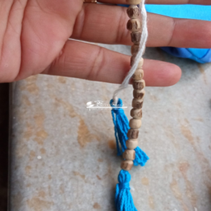 Complete Mala Set Includes Black Shyma Tulsi Japa Mala, Counter Beads And Japa Bead Bag