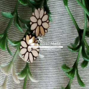 Beautiful Flower Design Tulsi Earring Set