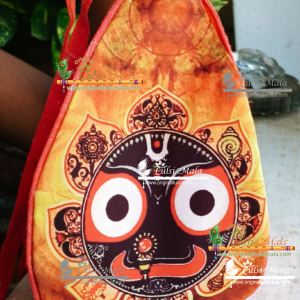 Pure Cotton Jagan nath ji digital Printed Japa Bag