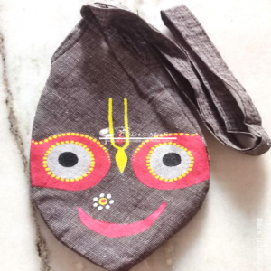 Shri Jagannath Hand Painted Bead Bag