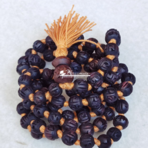 Tulsi Radha Carved Beads Japa Mala