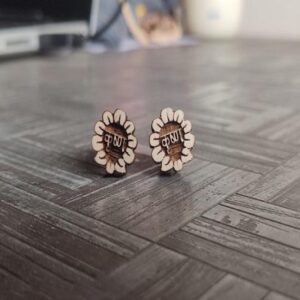 Krishn Tulsi Earrings Flower Shaped Design