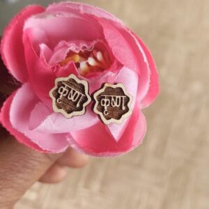 Krishn Tulsi Earrings Flower Shaped Design