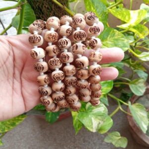 Shyama Tulsi Japa Radha Beads Mala Round Shape - 12 mm