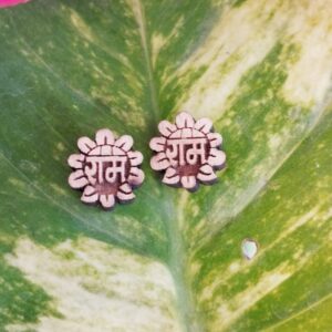 Elegant Tulsi earrings engraved with