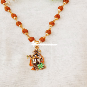 Shri Radha Krishna Pendant with Shiv Rudraksha Chain Wholesaler, Exporter and Suppliers in India and Worldwide. Buy Religious Products Online from www.shrikrishnastore.com