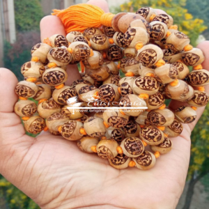 Shri Ram Naam Original Tulsi Japa Mala 108 Beads - 12 mm