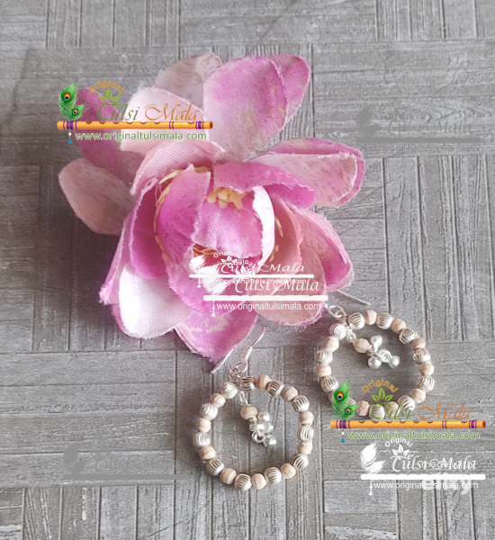 Silver Tulsi Beads Kundal Wholesaler, Exporter and Suppliers in India and Worldwide. Buy Original Tulsi Mala Products Online from www.originaltulsimala.com