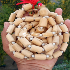 Tulasi Japa Mala Cylindrical Beads 16mm - Tulsi Japa Mala