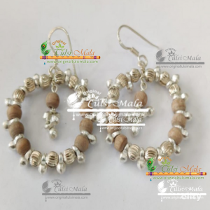 Silver Tulsi Beads Kundal Wholesaler, Exporter and Suppliers in India and Worldwide. Buy Original Tulsi Mala Products Online from www.originaltulsimala.com