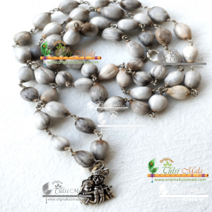 Krishna Pyari Vaijayanti Necklace Mala With Radha Krishna Locket