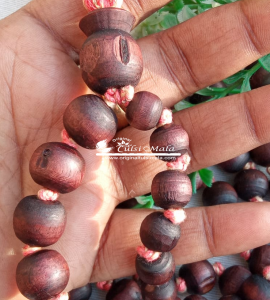 Shyma Tulsi Beads Knotted Japa Mala 108 + 1 Guru Bead