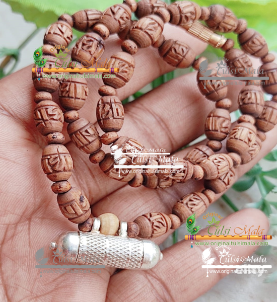 Narsimha Kavach Necklace with Shyma Original Tulsi Beads Mala
