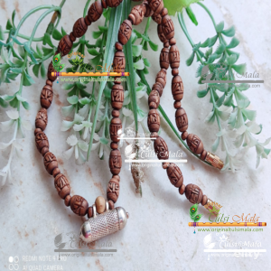 Narsimha Kavach Necklace with Shyma Original Tulsi Beads Mala