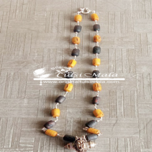 Narasimha Kavach/Locket Silver And Tulasi Necklace Mala