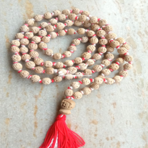Tulsi Radha Carved Beads Original Japa Mala