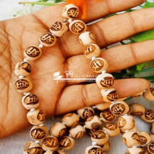 Shri Ram Naam 108 + 1 Beads Tulsi Japa Mala -10 mm bead size