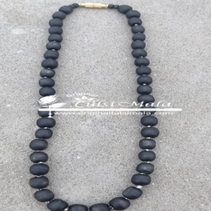 Shyma Tulsi One Round Kanthi Mala-Beads Size 8 mm - Black Beauty