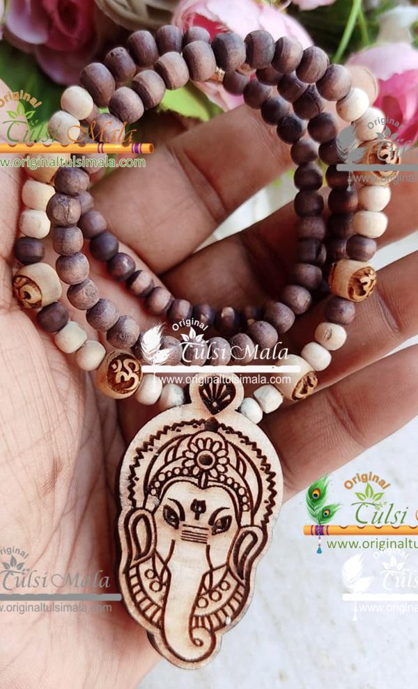 Jai Ganesh Tulsi Locket Mala