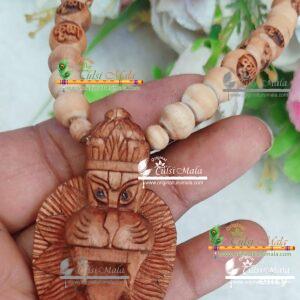 Beautiful Design Narasimha God Tulsi Locket Mala