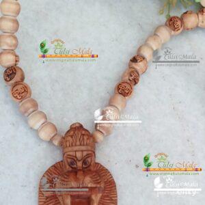 Beautiful Design Narasimha God Tulsi Locket Mala