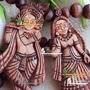 Iskcon Radha Krishna Jugal Jodi Original Tulsi Locket Mala