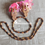 Radhe Radhe Complete Tulsi Set - Kanthi-Bracelet and Earrings