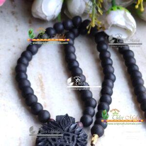 Shri Sita Ram Shyama Black Tulsi Locket Mala