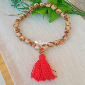 Shri Sita Ram 27 + 1 Tulsi Beads Jap Mala / Sumarni - Premium