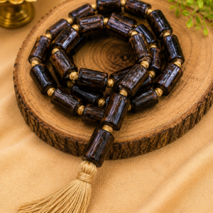 Shyama Tulsi Japa Mala 27 Beads Cylindrical Shape 25 mm size