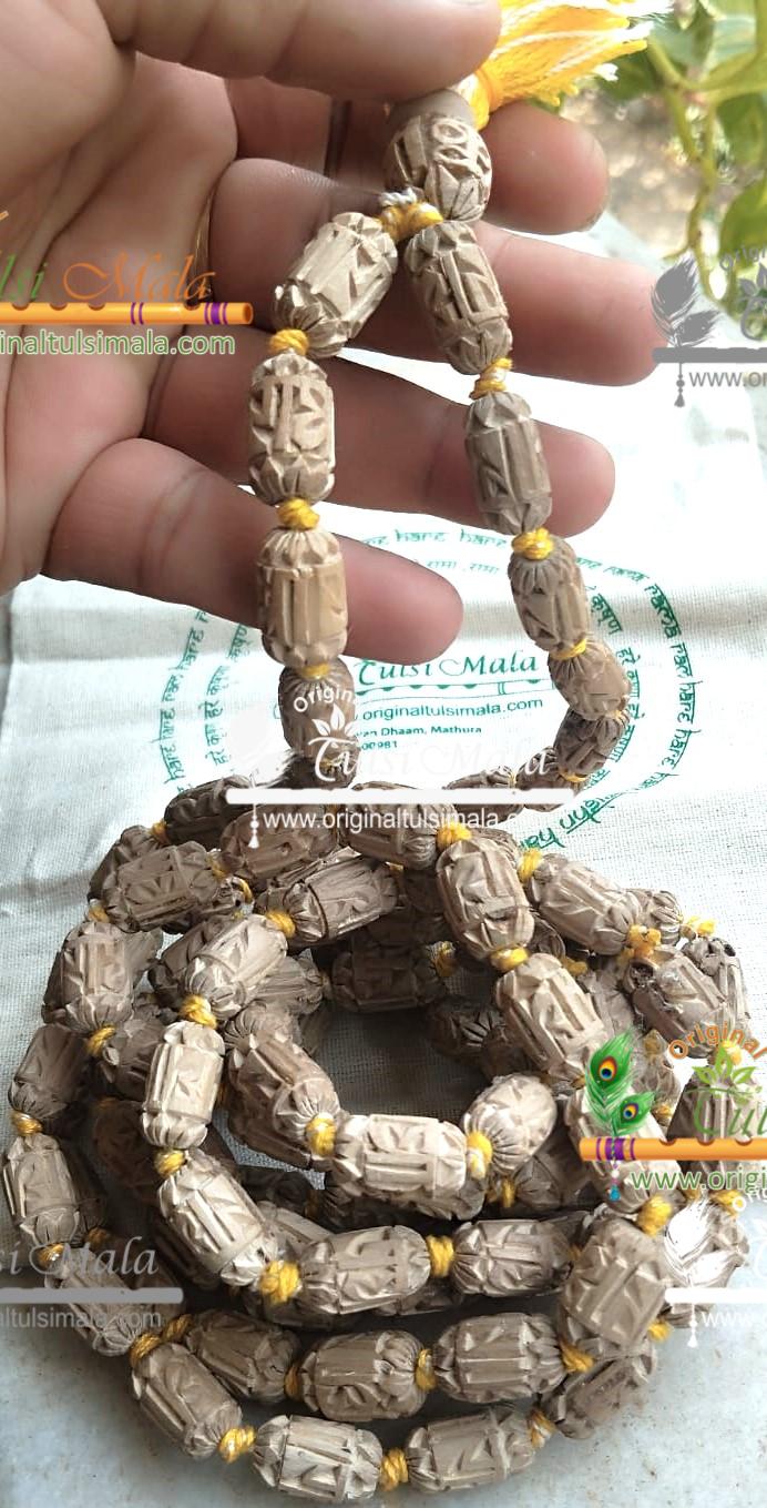 Radha Carved Handmade Original Tulsi Mala