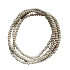 Three Round Spherical Beads Tulsi Kanthi Mala - Premium