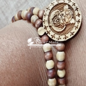 Hanuman Ji Rama Shyama Tulsi Bracelet