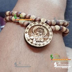 Hanuman Ji Rama Shyama Tulsi Bracelet
