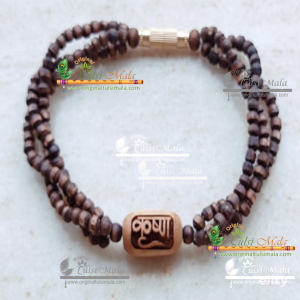 Krishna Beads Triple Layer Twisted Original Tulsi Bracelet Each and every one of these PRODUCTS is a work of Very Fine Hand art.