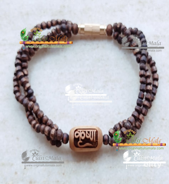 Krishna Beads Triple Layer Twisted Original Tulsi Bracelet Each and every one of these PRODUCTS is a work of Very Fine Hand art.
