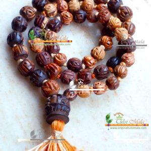 54+1 Round Beads Tulsi Japa Mala