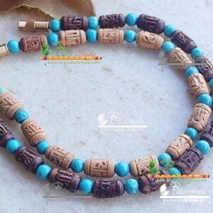 Handmade Radha Carved Tulsi Bracelet