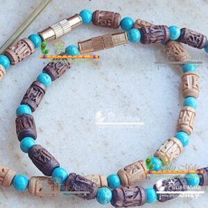 Handmade Radha Carved Tulsi Bracelet