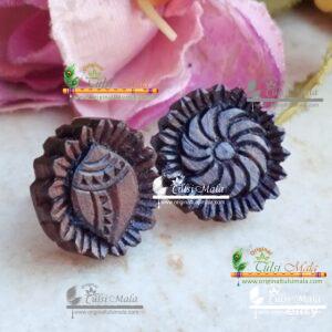 Sudarshan Chakra Original Tulsi Ear Studs