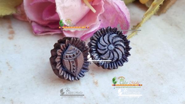 Sudarshan Chakra Original Tulsi Ear Studs