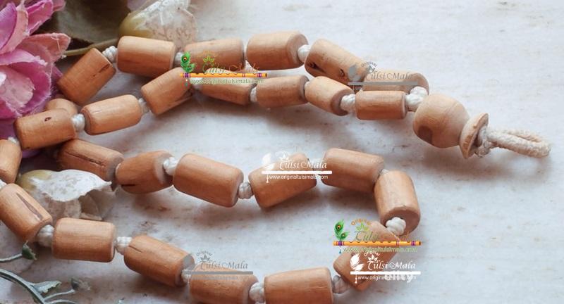 Shyama Tulsi Japa Mala 27 Beads Cylindrical Shape 25 mm size