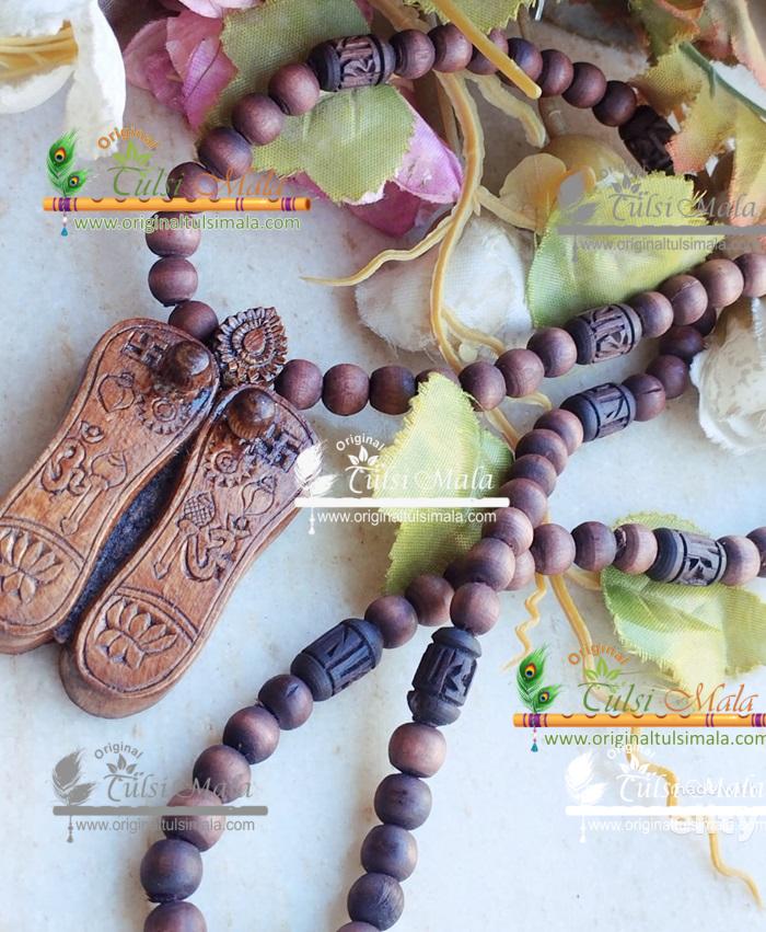 Charan Paduka Pure Tulsi Neck Mala