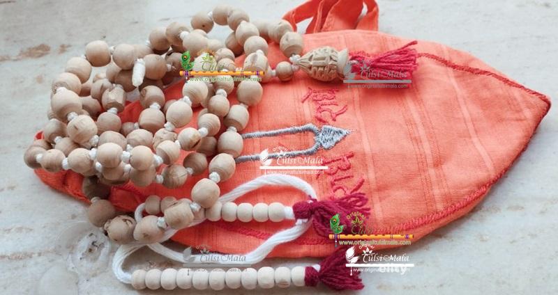 Original Tulsi Japa Mala,Counter Mala,and Bead Bag Set