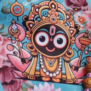 Lord Jagannath Premium Digital Painted Bead Bag