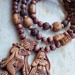 Shri Radha Krishna Jugal Jodi Tulsi Mala for Neck in Uniquely Designed – Radhakrishna
